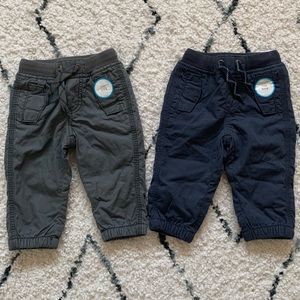 🆕! 2 Pairs of Boys Carter’s Pants w/Cozy Lining